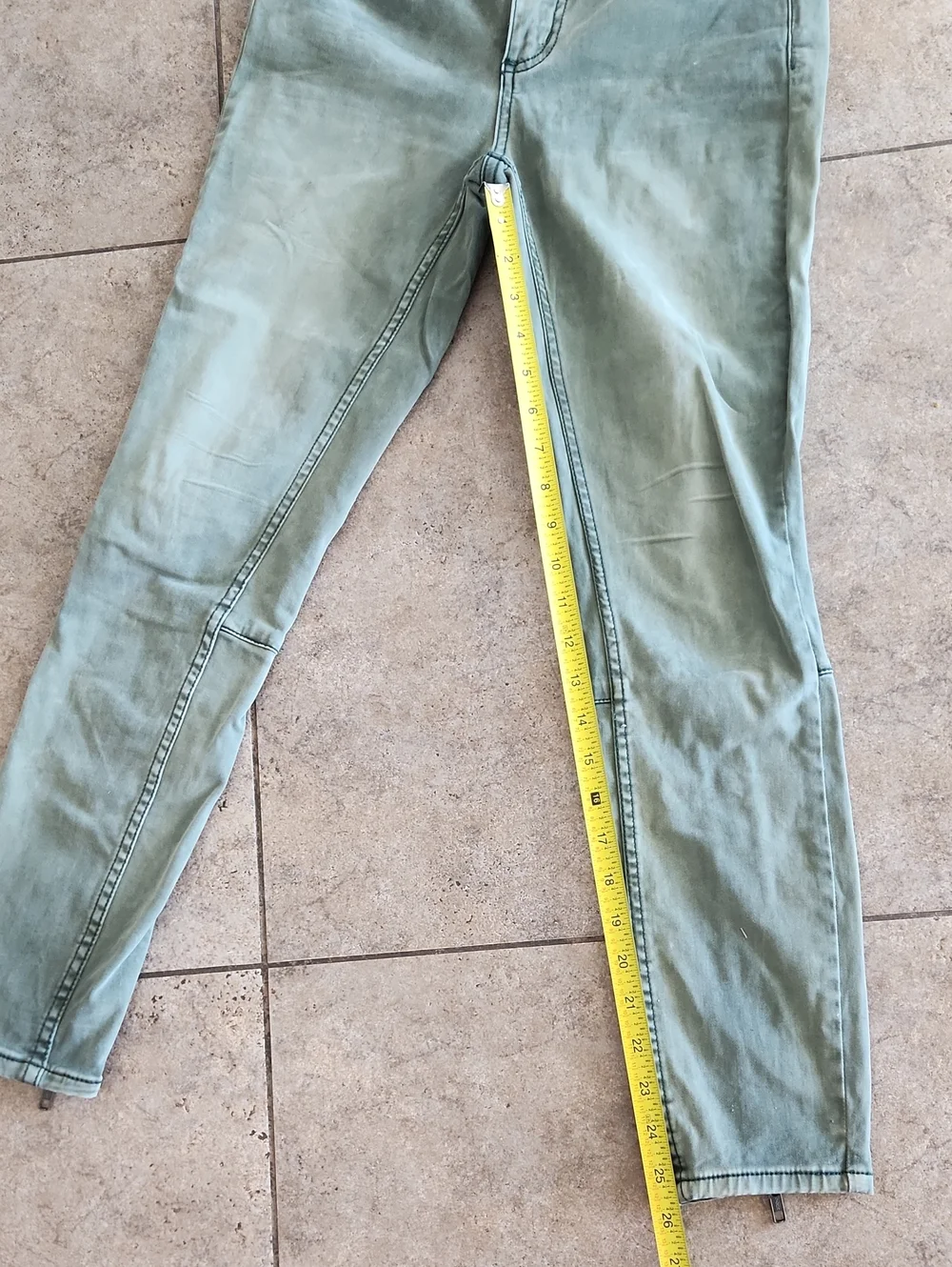 Free People Skinny Jeans in Army Green
